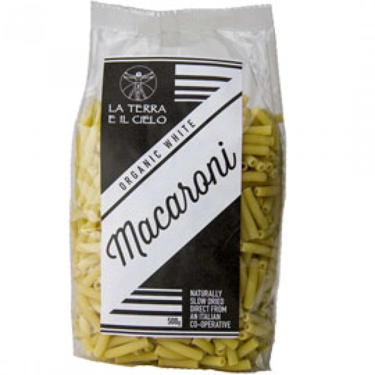 Product picture for White Macaroni - Bronze Extruded (Paper Packaging)