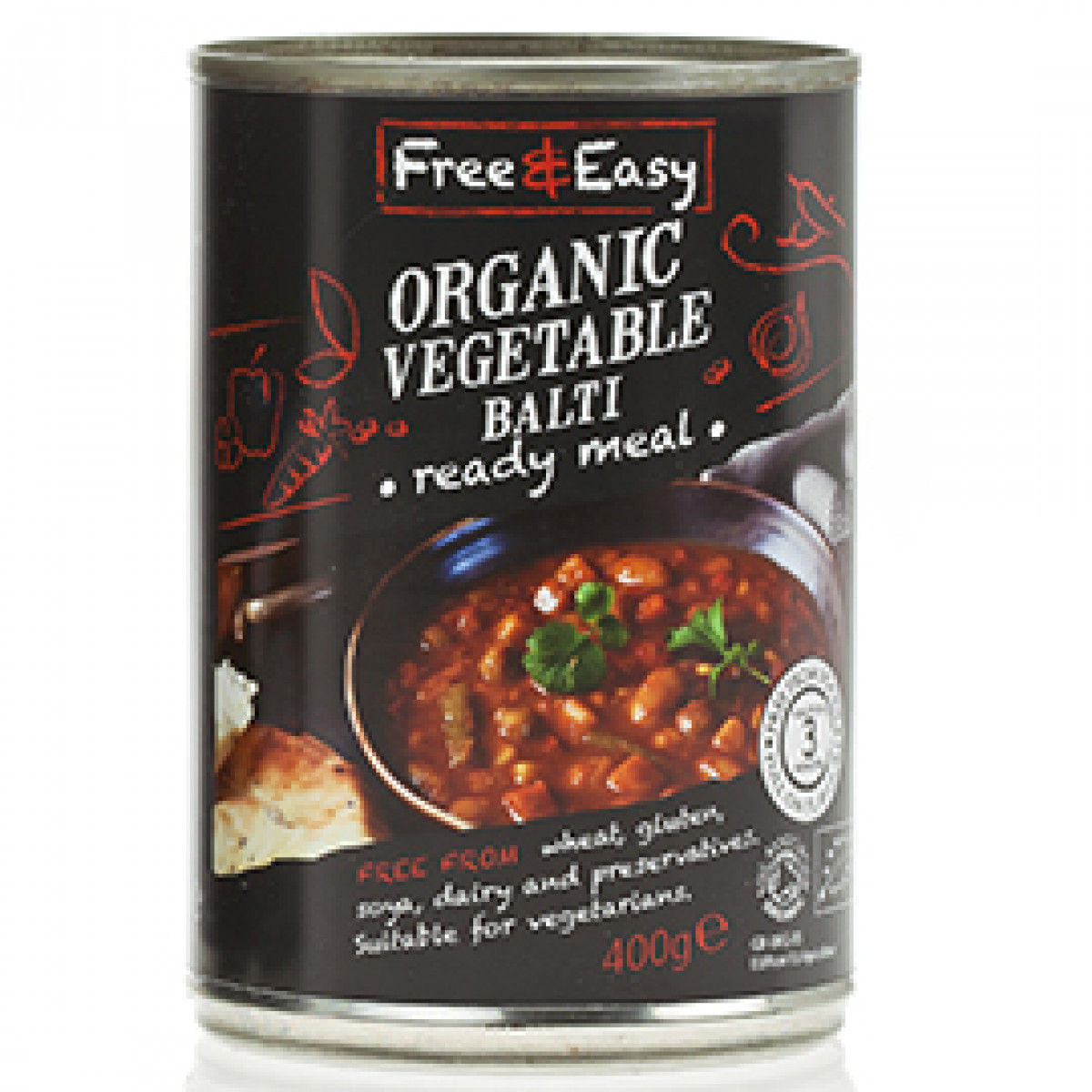 Product picture for Tinned Ready Meal - Vegetable Balti