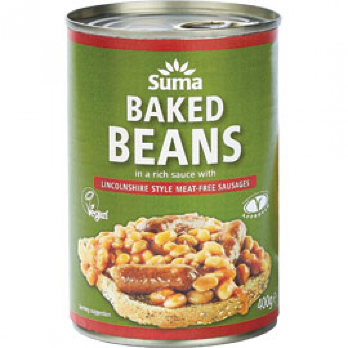 Product picture for Beans & Veggie Sausage Tinned