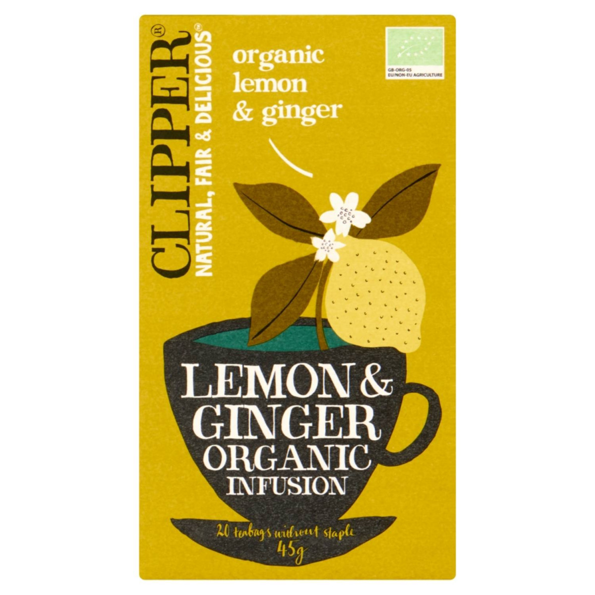 Product picture for Lemon & Ginger Tea-bags