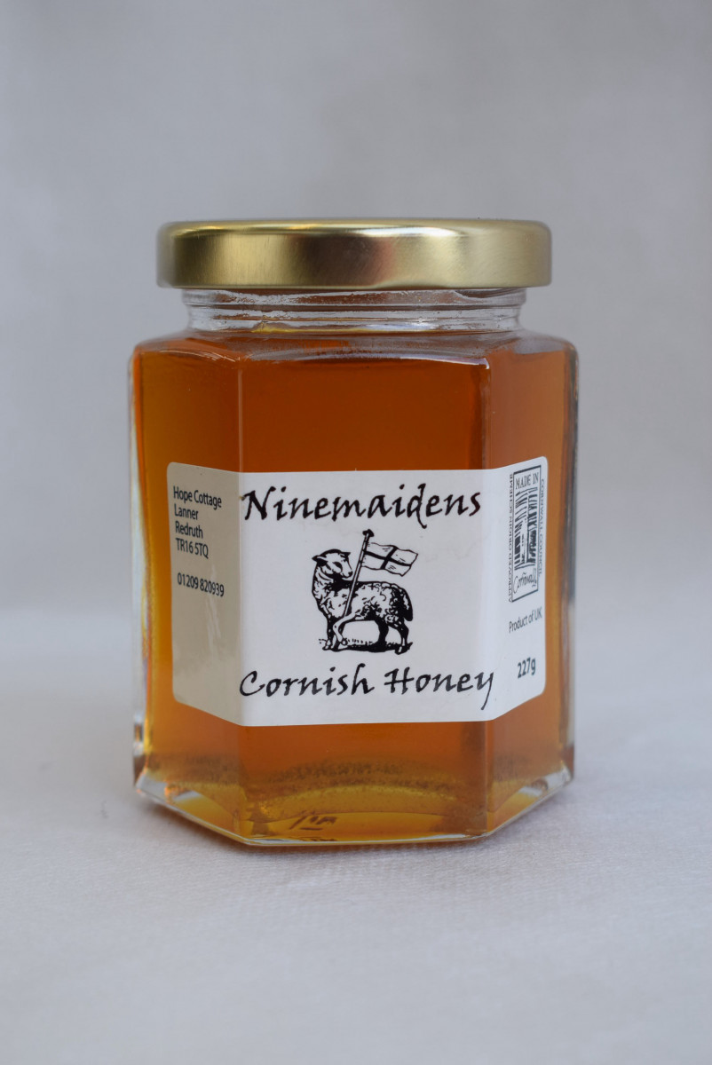 Product picture for Clear honey - half pound jar