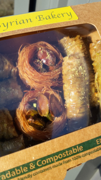 Thumbnail image for Box of traditional Syrian sweets and pastries