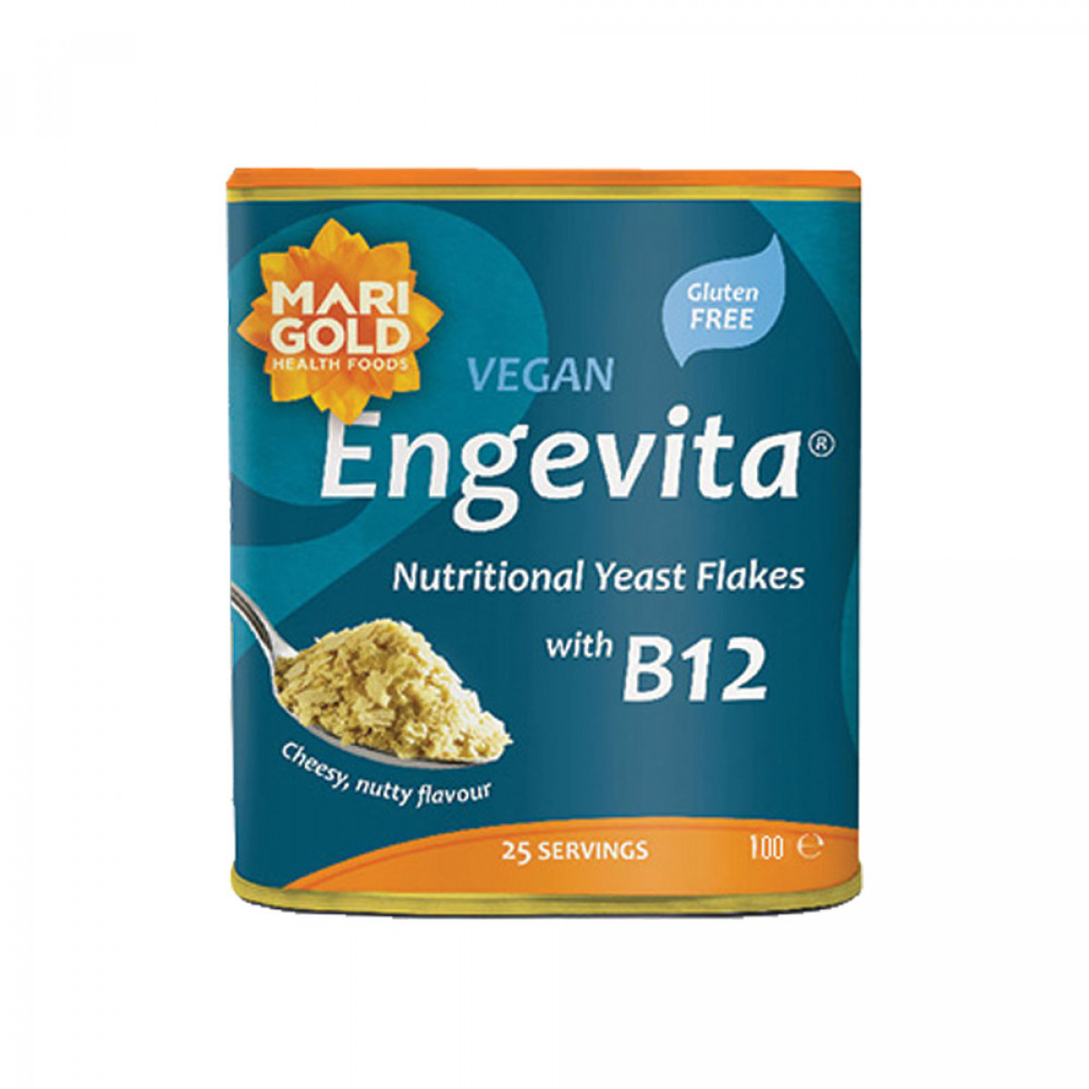 Product picture for Engevita Yeast Flakes with B12 (Blue)