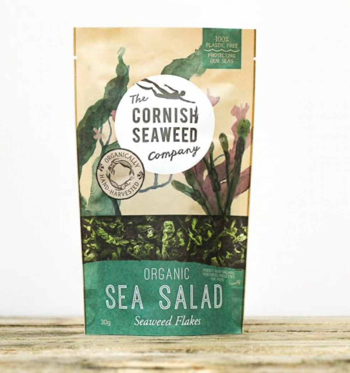 Product picture for Dried Organic Sea Salad Flakes