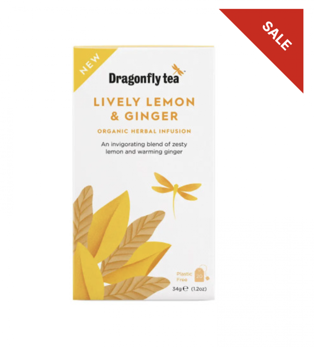 Product picture for Lively Lemon & Ginger Tea (4 x 20bags) (Org) - PROMO 20% Off
