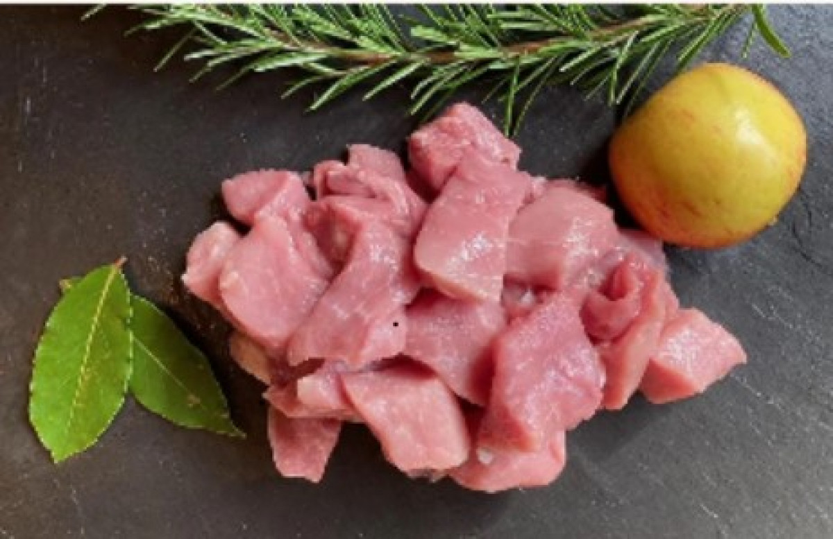 Product picture for Diced leg of pork - Frozen