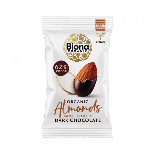 Thumbnail image for Dark Chocolate Roasted Almonds (Org) - PROMO 15% Off