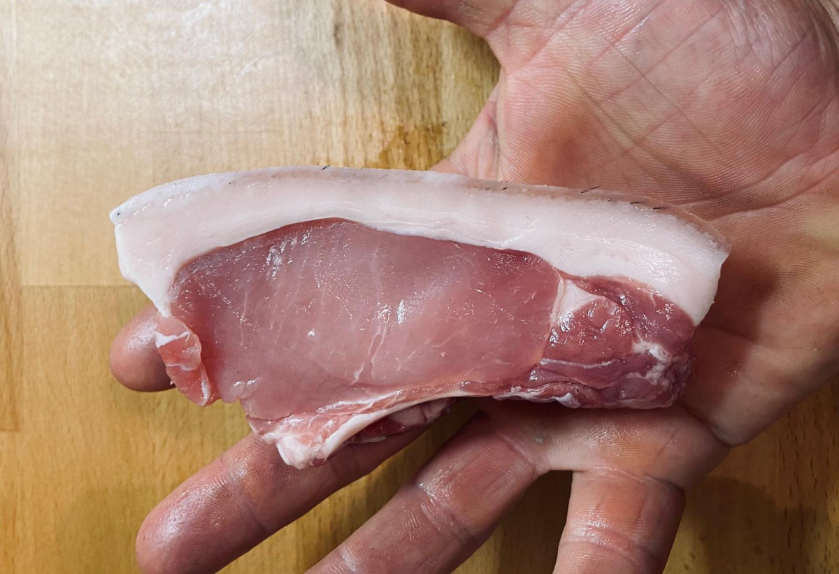 Product picture for 2 small pork chops- Frozen (Choplets!)