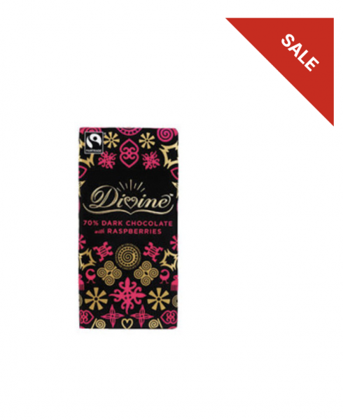 Thumbnail image for Dark Chocolate 70% with Raspberries - PROMO 15% OFF